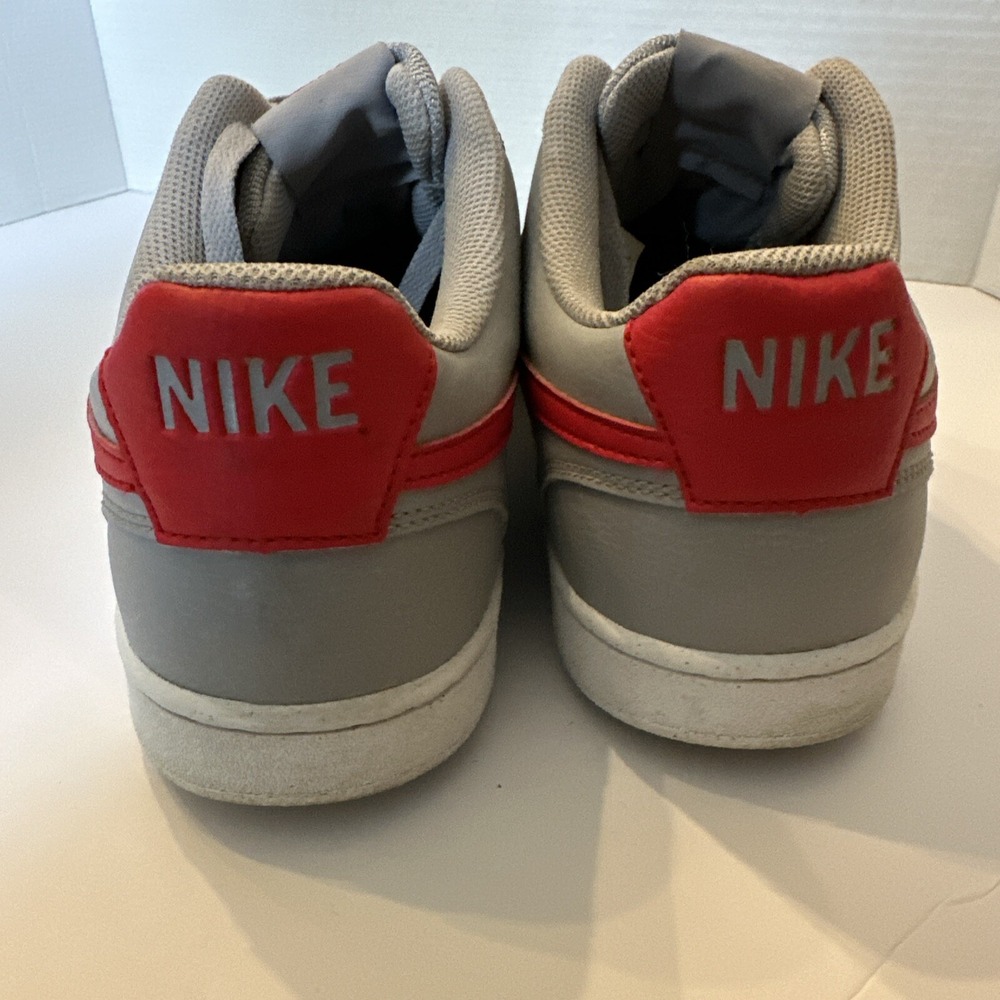Size 11.5 - Nike Court Vision Next Nature Low Wolf Grey University Red - Picture 6 of 15